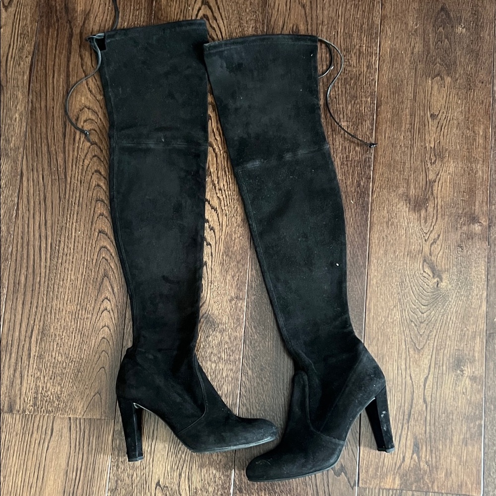 Stuart Weitzman Black Over-the-Knee Boots